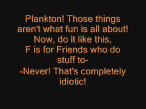 Spongebob FUN song with lyrics