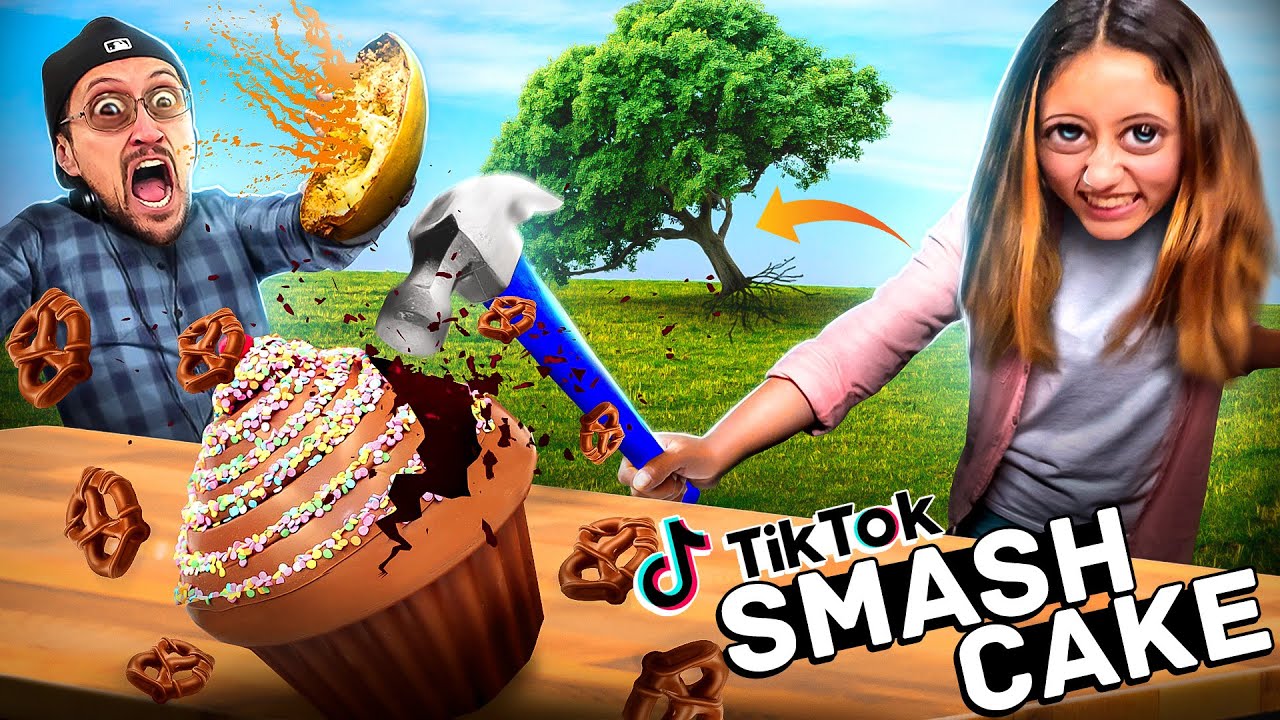 Tik Tok Treats & Trees go Crashing + a Squash Bomb & Cupcakes Smashing (FV Family Super Rando Vlog)